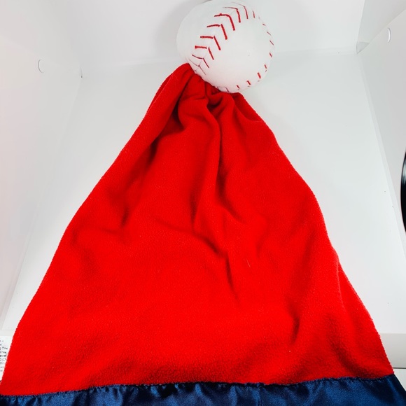 MLB Washington Nationals Baby Lovey Snuggleball Baseball Plush Security Blanket - Picture 5 of 7